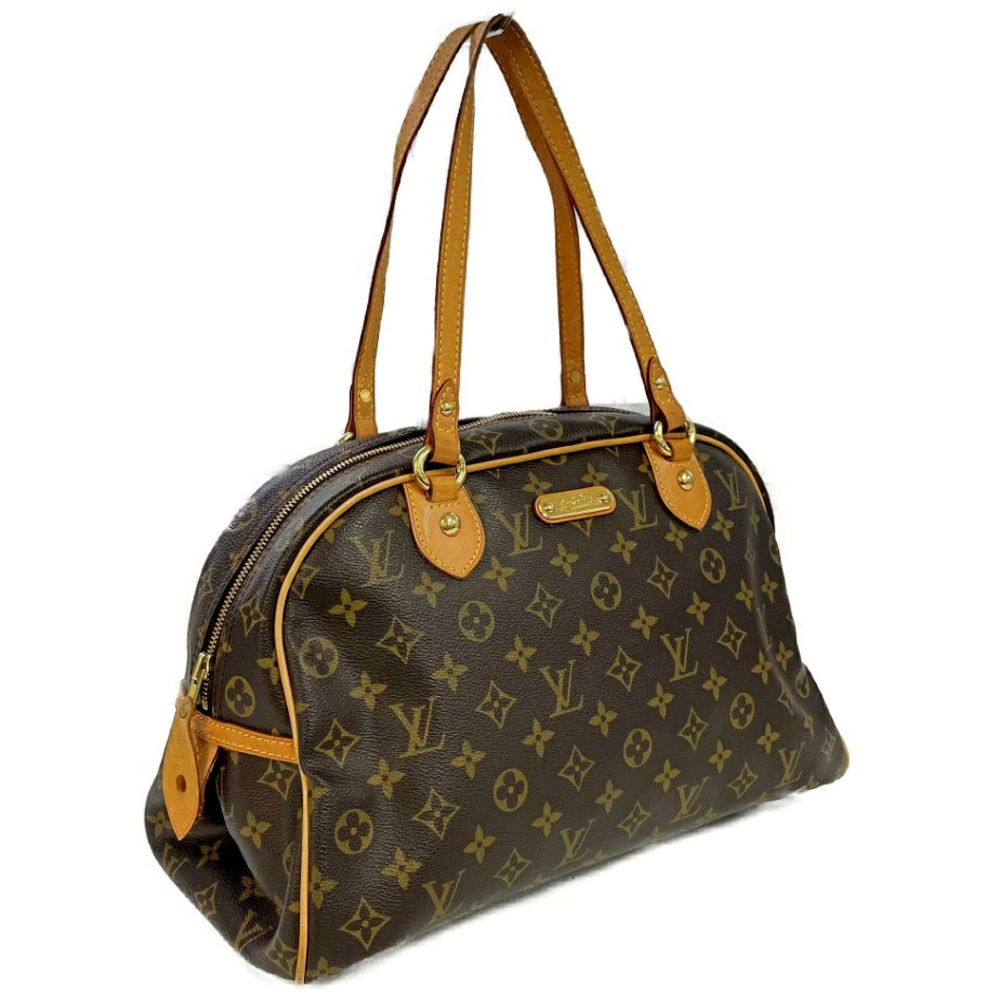 Louis Vuitton Bag Monogram Shoulder Brown Montorgueil